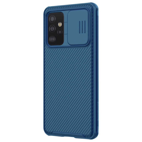 Husă pentru smartphone Samsung Galaxy A52 (CamShield Pro) Blue Nillkin, PC, photo 2