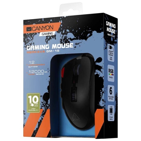 Mouse Canyon Merkava GM-15 Black Cu fir / 12000 dpi photo 5