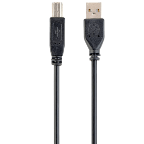 Cablu de date Cablexpert CCP-USB2-AMBM-10 USB Type-A/ USB Type-B Black  photo 1