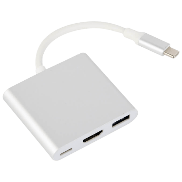 Adapter Cablexpert A-CM-HDMIF-02-SV Silver USB Type-C photo 1