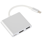 Adapter Cablexpert A-CM-HDMIF-02-SV Silver USB Type-C