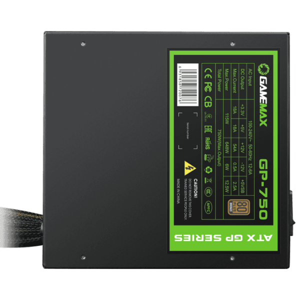 Блок питания ATX 12V 2.3 Gamemax GP-750 750 Вт Черный  photo 4