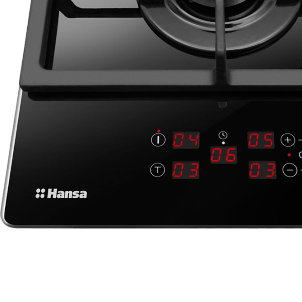 Plită încorporabilă pe gaz Hansa BHKS651599 Black , Gratare: Fontă photo 4