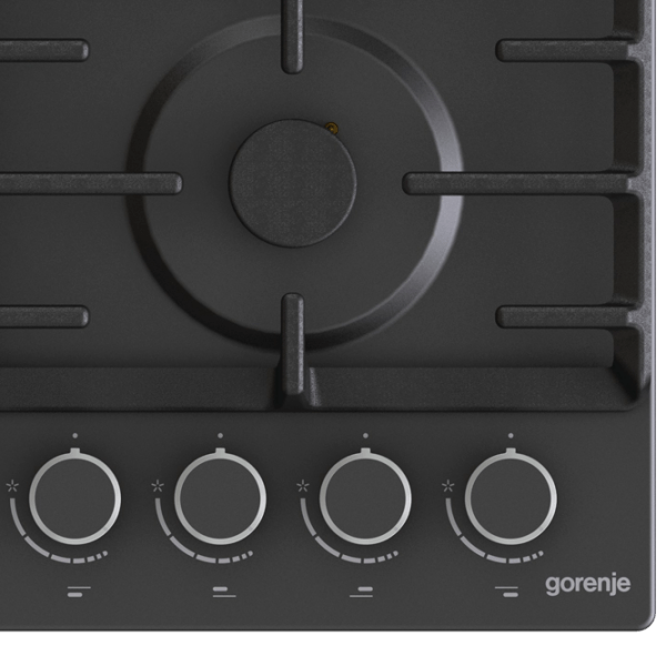 Газовая варочная панель Gorenje G 642 AB Черный Эмалированная сталь, Решетка: Чугунная photo 7