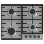 Plită încorporabilă pe gaz Gorenje G 642 ABX Inox Inox, Gratare: Fontă