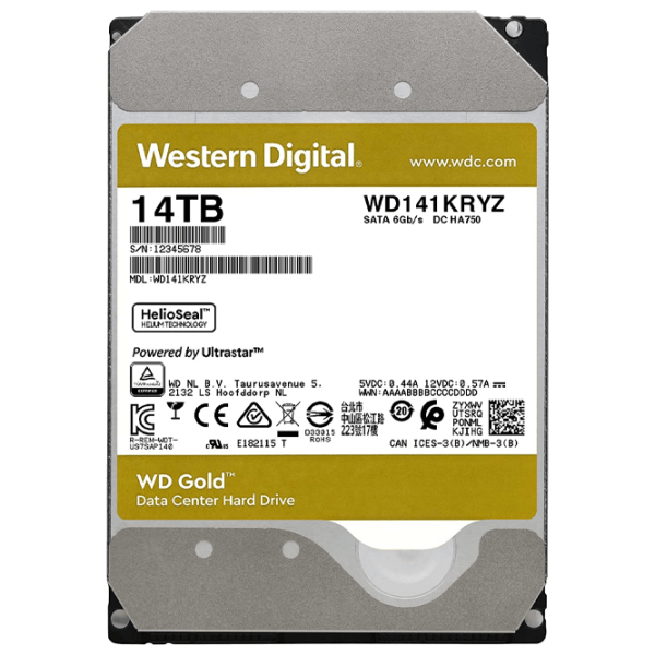 HDD Western Digital Gold Enterprise 3.5'' 14 ТБ  photo 2