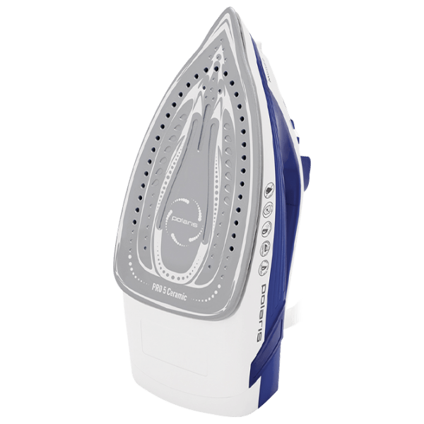 Fier de călcat Polaris PIR2240AK Blue 2200 W, 30 g/ min, 3 l, Ceramică photo 2