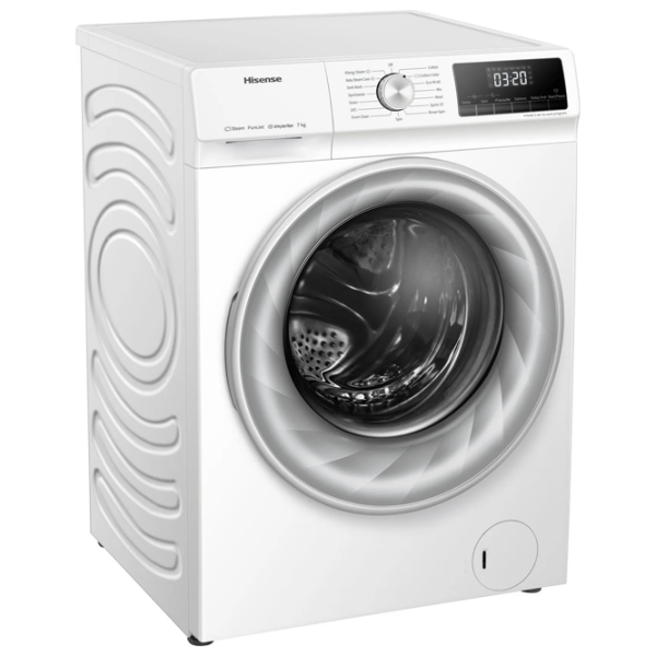 Mașină de spălat Hisense WFQY7014EVJM White 7 kg, 1400 rpm, A++ photo 2