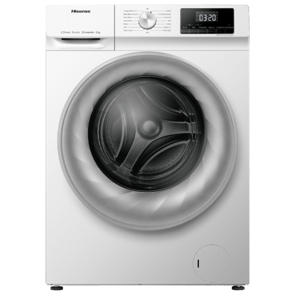 Mașină de spălat Hisense WFQY8014EVJM White 8 kg, 1400 rpm, A+++ photo 1