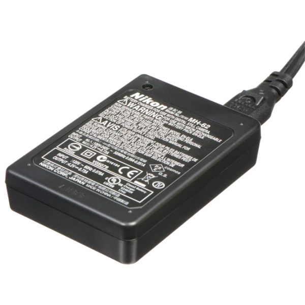 Încărcător pentru acumulator foto Nikon MH-62 () Black 0.73 A / Black photo 3