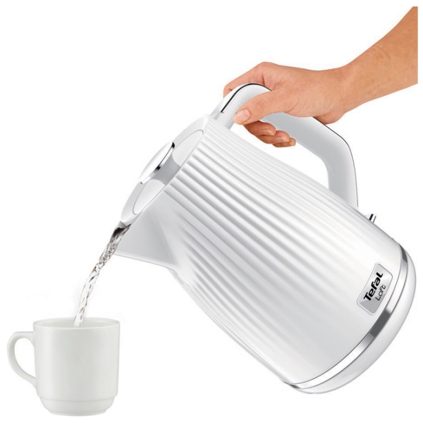 Ceainic electric Tefal KO250130 White 2400 W, 1.7 l, Material interior: Inox photo 4