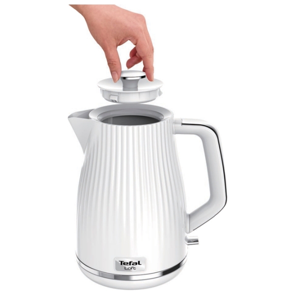 Ceainic electric Tefal KO250130 White 2400 W, 1.7 l, Material interior: Inox photo 5
