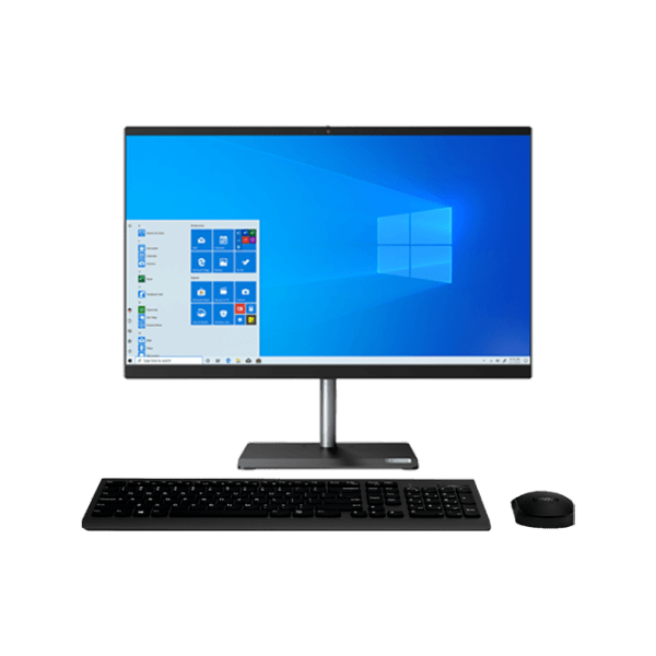 All-in-One PC Lenovo AIO V50a 24IMB Black 23.8" Full HD WVA AMD Core i7 10700T 16 GB 512 GB 1 TB photo 1