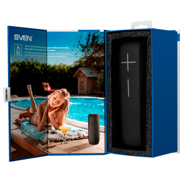 Портативная колонка Sven PS-290 Черный 2 x 10 Вт photo 12