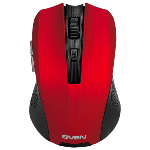Mouse Sven RX-350W Red Fără fir, 1400 dpi photo 1