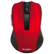 Mouse Sven RX-350W Red Fără fir, 1400 dpi