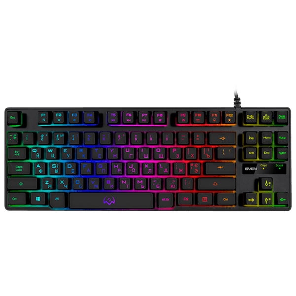 Tastatură Sven KB-G7400 Black Gaming, Cu fir photo 1
