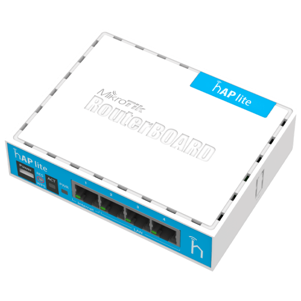 Wi-Fi Router Mikrotik hAP Lite White Versiune Wi-Fi: 802.11 n photo 1