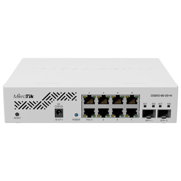 Switch Mikrotik CSS610-8G-2S+IN Белый  photo 3