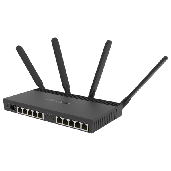 Wi-Fi Router Mikrotik RB4011iGS+5HacQ2HnD-IN Black Versiune Wi-Fi: 802.11 ac photo 1