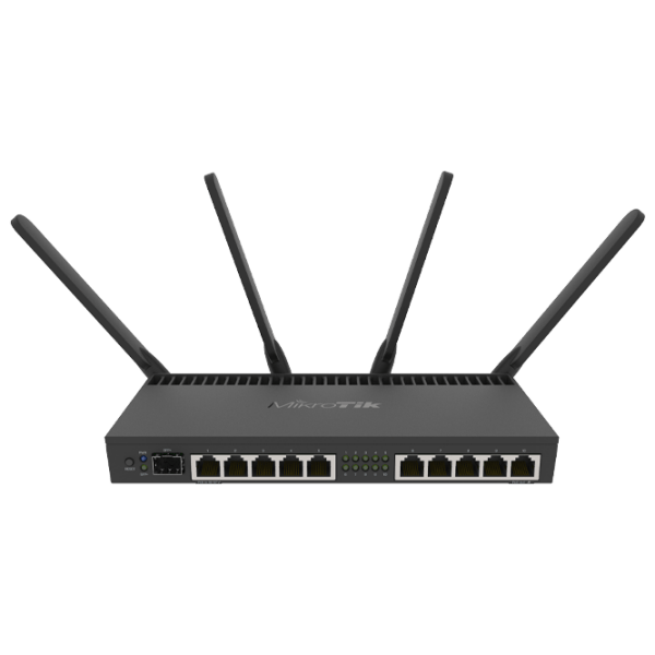 Wi-Fi Router Mikrotik RB4011iGS+5HacQ2HnD-IN Black Versiune Wi-Fi: 802.11 ac photo 2