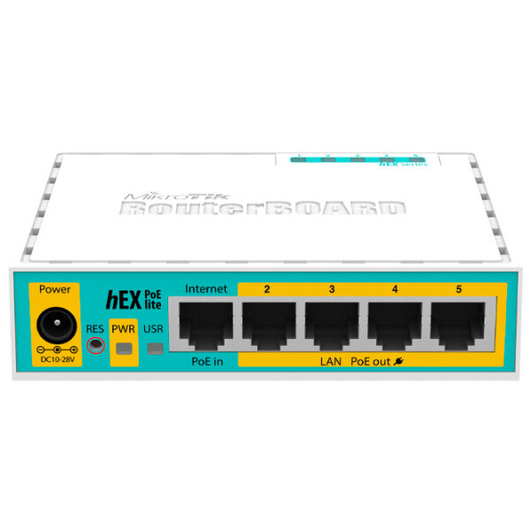 Router Mikrotik hEX PoE lite White Versiune Wi-Fi: photo 2