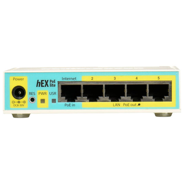 Router Mikrotik hEX PoE lite White Versiune Wi-Fi: photo 3