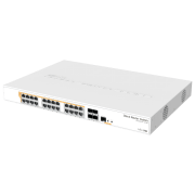PoE Коммутатор Mikrotik CRS328-24P-4S+RM Белый 