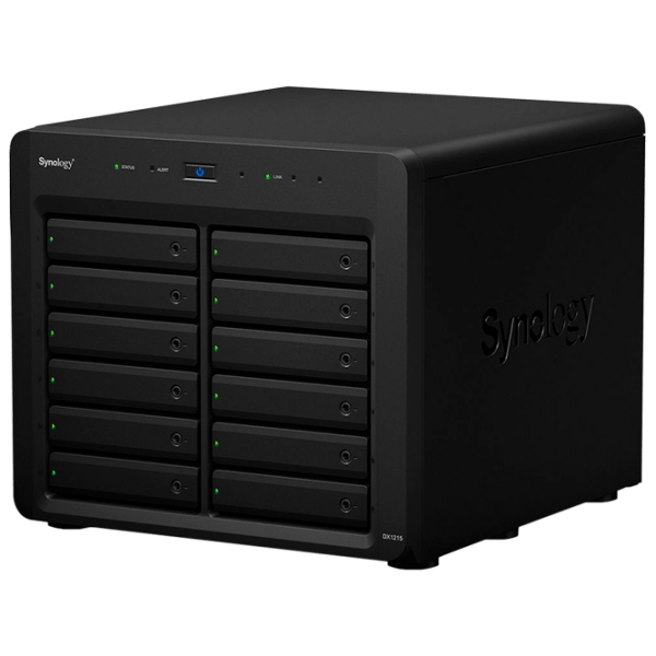 Сетевое хранилище Synology DX1215 Черный  photo 1