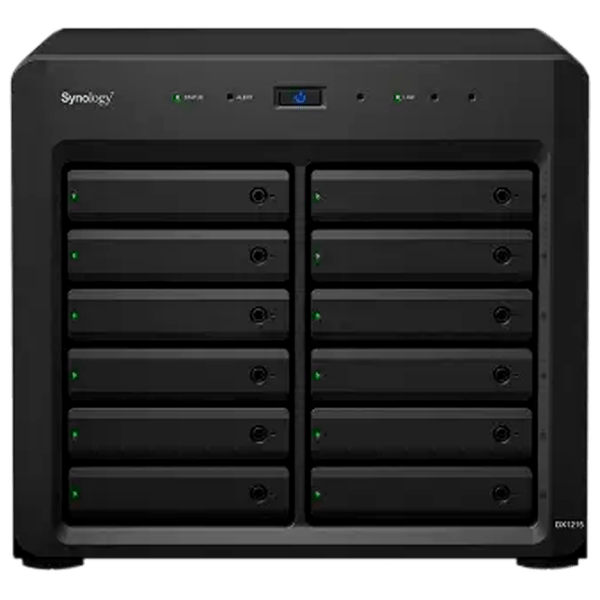 Сетевое хранилище Synology DX1215 Черный  photo 2