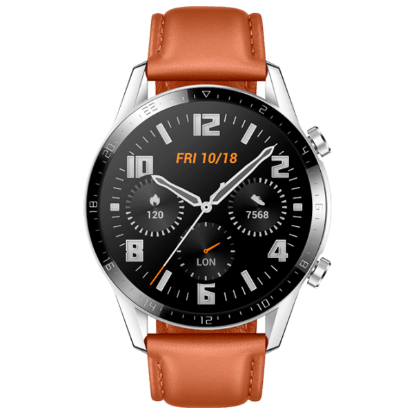 Ceas inteligent Huawei Watch GT2 Silver 1.39" | 46 mm | Oțel inoxidabil/ | Fortuna B19V photo 1