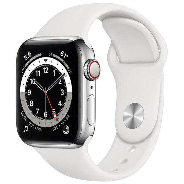 Curelușă Apple Watch 40 mm S/M & M/L White Steel photo 3