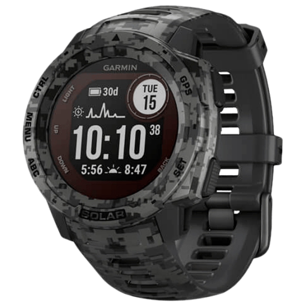 Умные часы Garmin Instinct Solar Графитовый камуфляж 0.9" | 45 мм | Полимер/Силикон
| 010-02293-05 photo 1