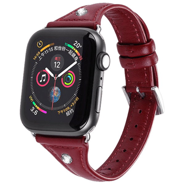 Curelușă Apple Watch WB05 Red Piele photo 2