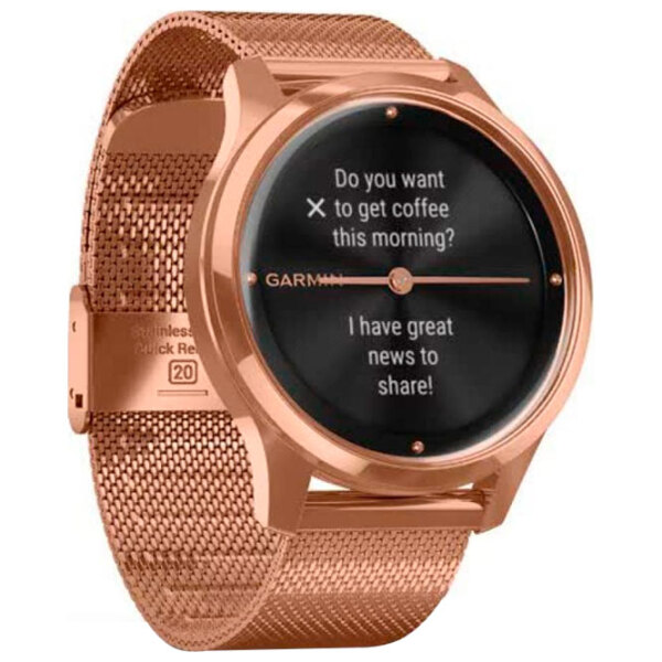 Ceas inteligent Garmin Vivomove Luxe Gold 0.95" | 42 mm | Oțel inoxidabil/Oțel inoxidabil
| 010-02241-24 photo 3
