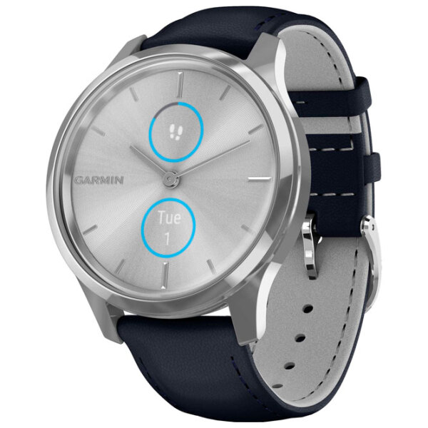 Ceas inteligent Garmin Vivomove Luxe Silver 0.95" | 42 mm | Oțel inoxidabil/Piele italiană
| 010-02241-20 photo 4