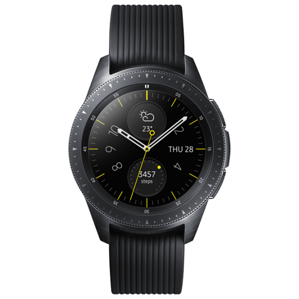Умные часы Samsung Galaxy Watch Black 1.2" | 42 мм |/ Силикон
| SM-R815WZKAXAC photo 1