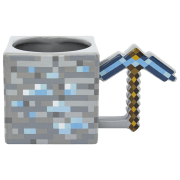 Cană Paladone Minecraft Diamond Pickaxe Gray 550 ml