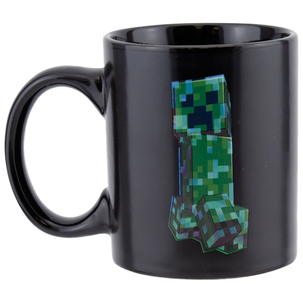 Cană Paladone Minecraft Creeper Heat Change Black 312 ml photo 1