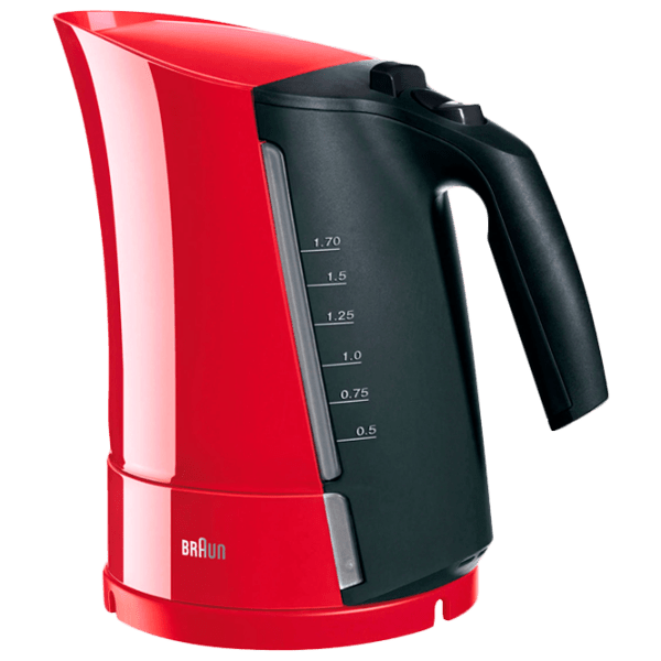 Электрочайник Braun WK300 Красный 2200 Вт, 1.7 л, Внутреннее покрытие: Пластик photo 1