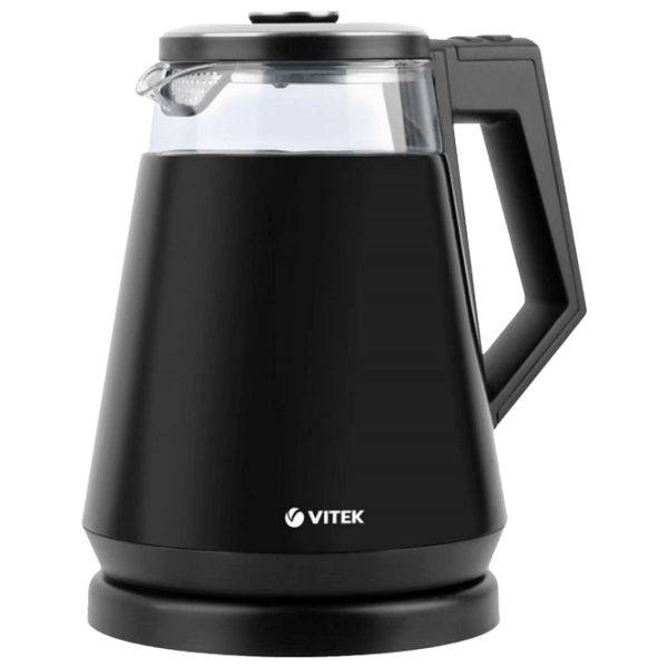 Электрочайник Vitek VT-7063 Черный 1700 Вт, 1.7л, Внутреннее покрытие: Стекло photo 1