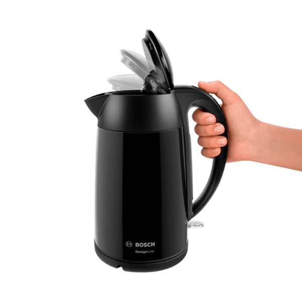 Ceainic electric Bosch TWK3P423 Black 2400 W, 1.7 l, Material interior: Inox photo 2