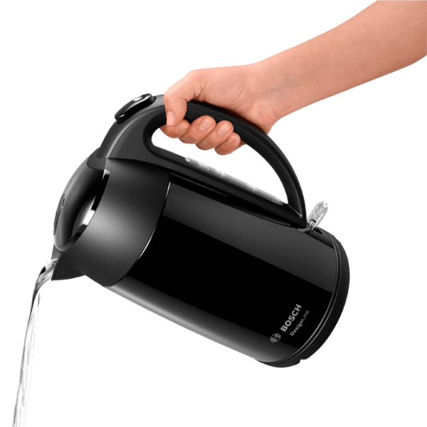 Ceainic electric Bosch TWK3P423 Black 2400 W, 1.7 l, Material interior: Inox photo 3