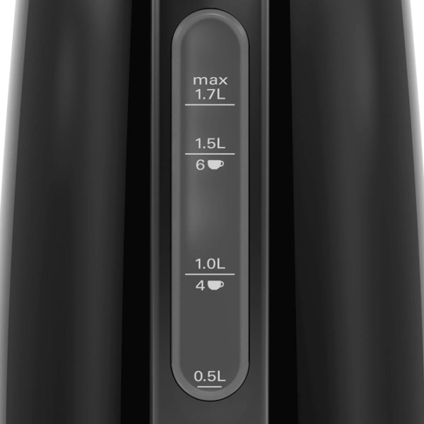 Ceainic electric Bosch TWK3P423 Black 2400 W, 1.7 l, Material interior: Inox photo 5