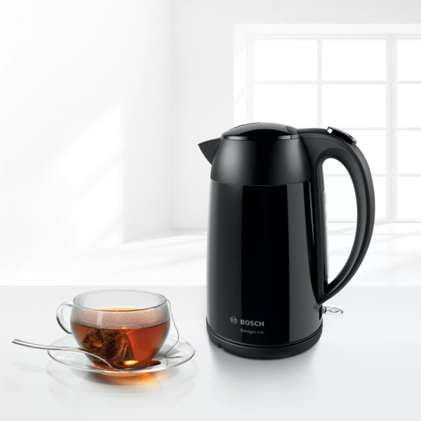 Ceainic electric Bosch TWK3P423 Black 2400 W, 1.7 l, Material interior: Inox photo 6
