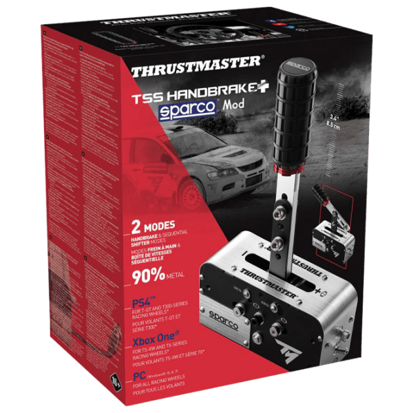 Frână de mână Thrustmaster TSS Handbrake Silver Cu fir / buttons photo 4