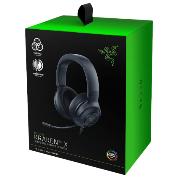 Căști Razer Kraken V3 X Black Cu fir/ Gaming/ Over the ear photo 5