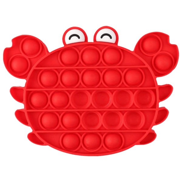 Игрушка антистресс Pop It Краб Красный  photo 1