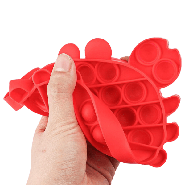 Игрушка антистресс Pop It Краб Красный  photo 2