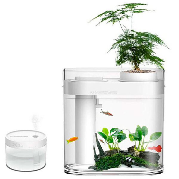 Acvariu Xiaomi HFJH Amphibian ECO-Aquarium Aquaponics Youth Edition White 10 l photo 3